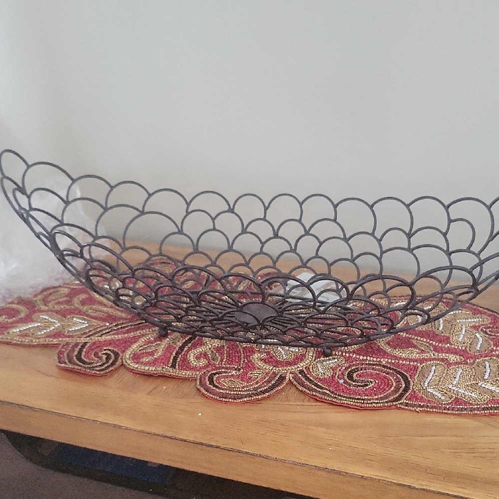 Elegant Black Wire Basket